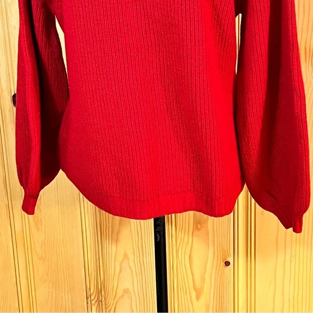 NWOT Le Lion Roncade Virgin Wool Floral Print Pullover Sweater Sz-S